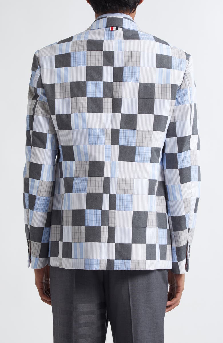 Thom Browne Classic Fit 1 Patchwork Blazer, Alternate, color,
