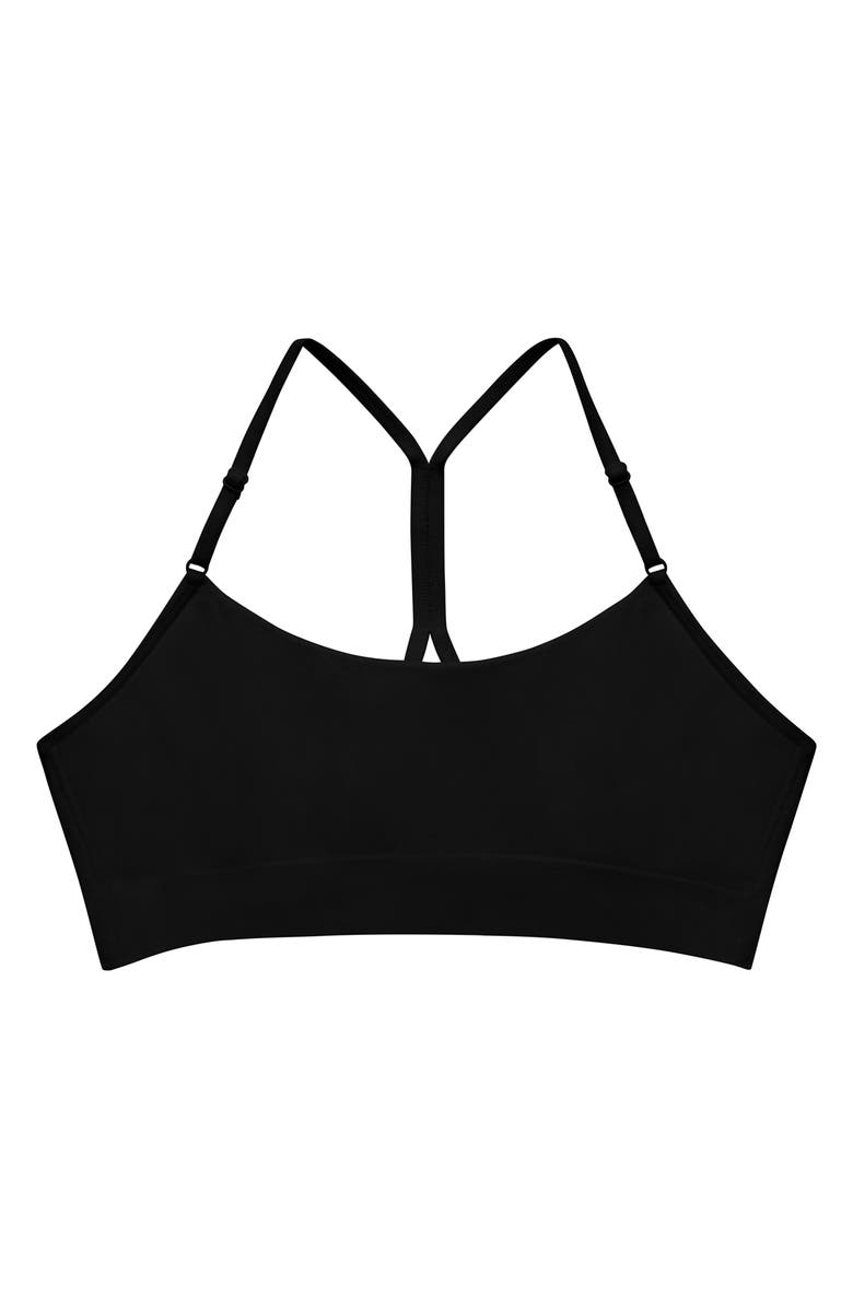 ThirdLove Seamless Cloud Cotton Wireless Bralette, Alternate, color, Black