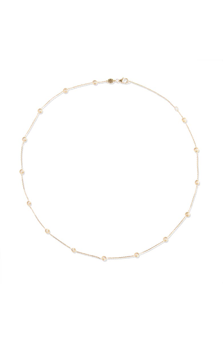 Campbell + Charlotte Evolve Station Necklace, Main, color, Diamond-Gold