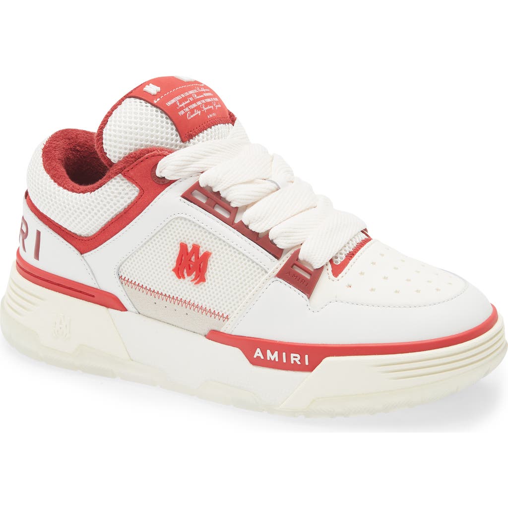 Shop Amiri Ma-1 Platform Sneaker In Red White