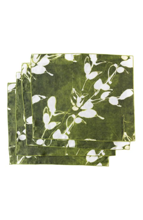 Porto Print in Olive Placemat Set of 4