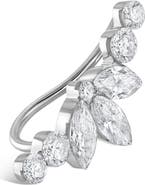 MARIA TASH Invisible Diamond Lotus Open Garland Ear Climber