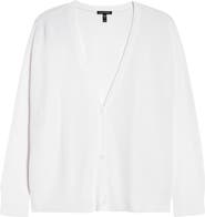 Eileen Fisher V-Neck Organic Linen & Organic Cotton Cardigan