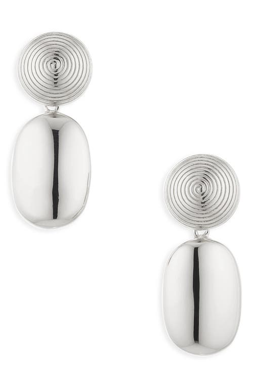 Lie Studio Lié Studio The Carla Drop Earrings In Silver