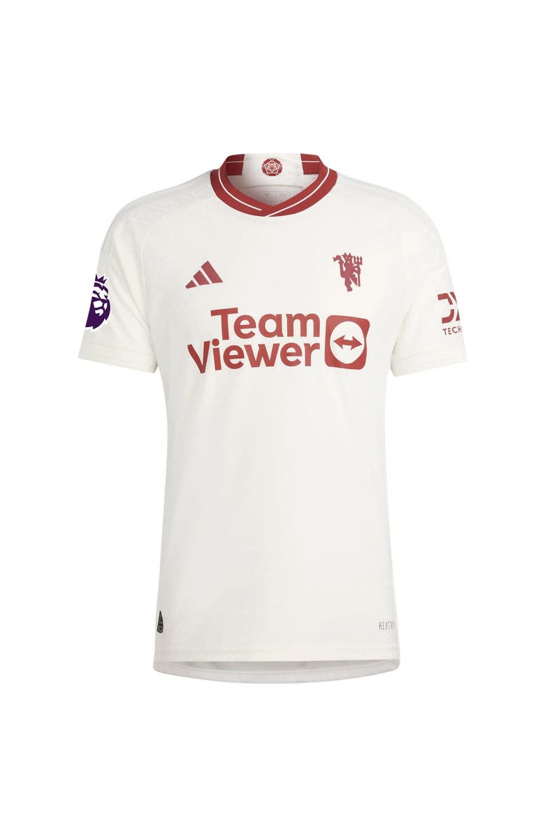 adidas Men's adidas White Manchester United 2023/24 Third Authentic Patch Jersey, Alternate, color,