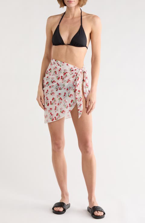 Printed Mesh Sarong