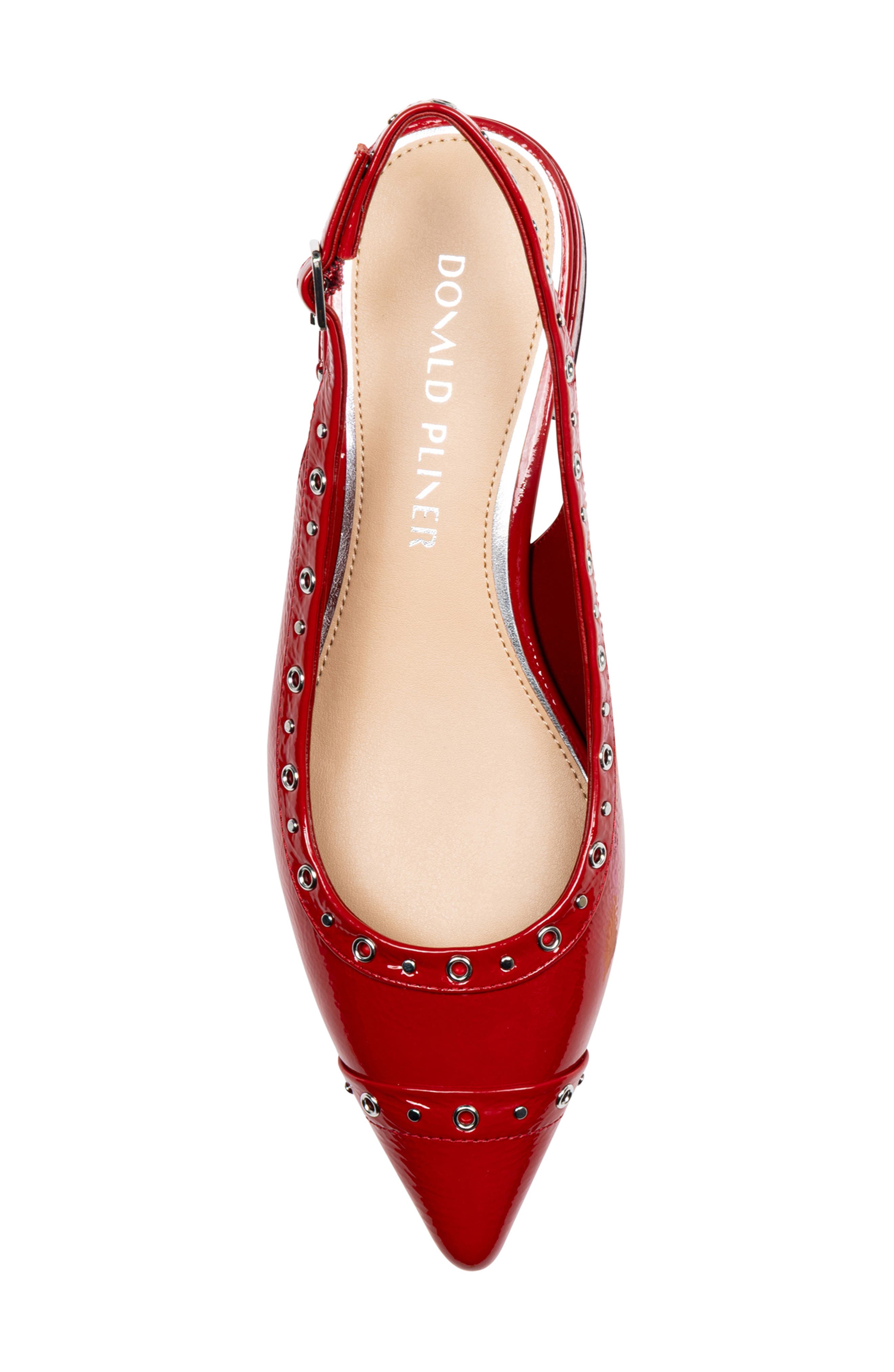 Donald Pliner Lavinah Studded Slingback Pump, Alternate, color, Tomato