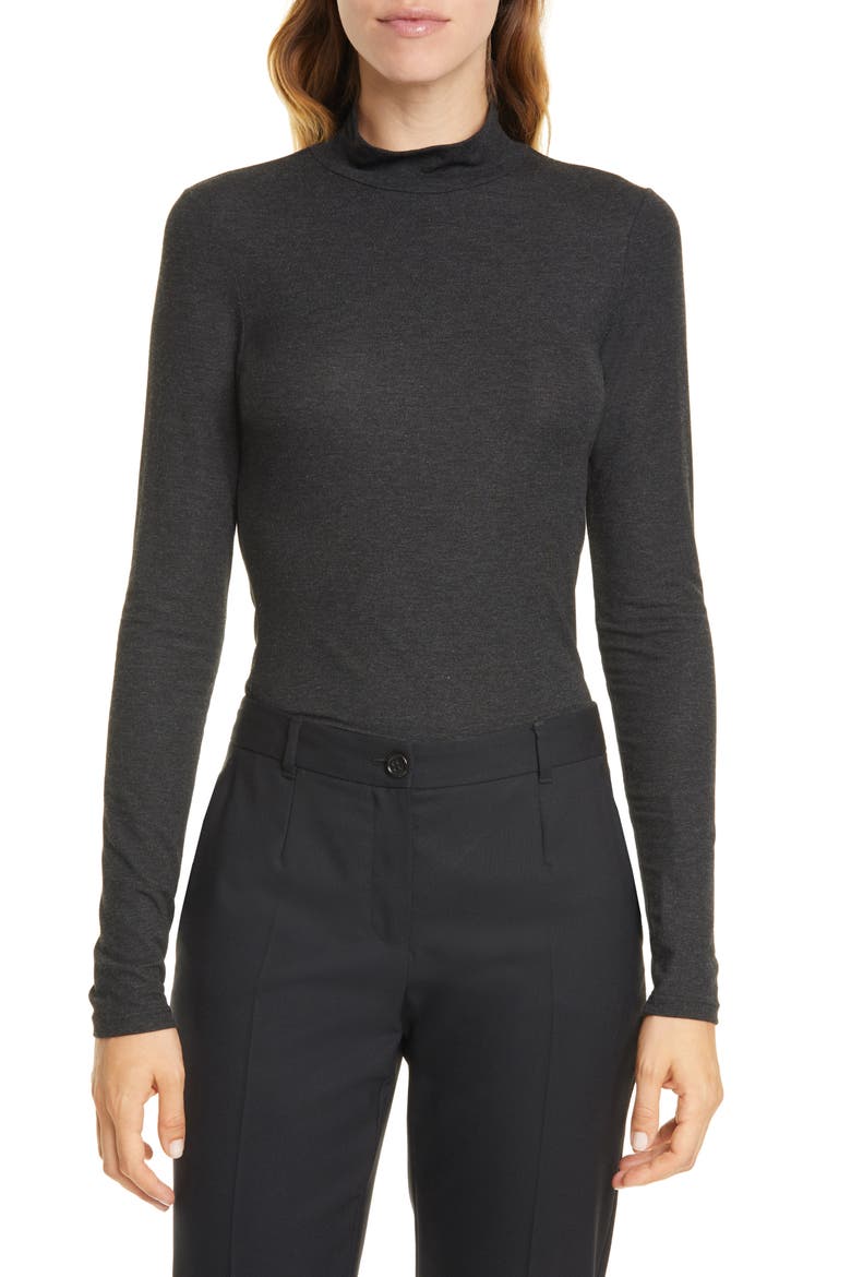 Relaxed Turtleneck Sweater, Main, color, CHARCOAL