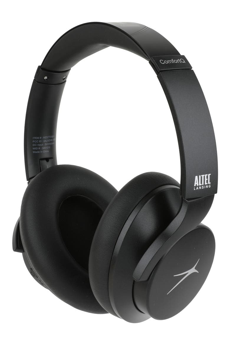 Active Noise Cancelling Bluetooth® Over-Ear Headphones, Alternate, color, BLACK