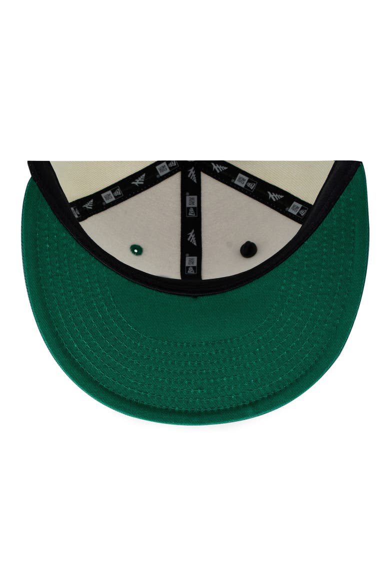 P Logo 9FIFTY Twill Snapback Cap, Alternate, color, CHROME WHITE/ DRK GREEN