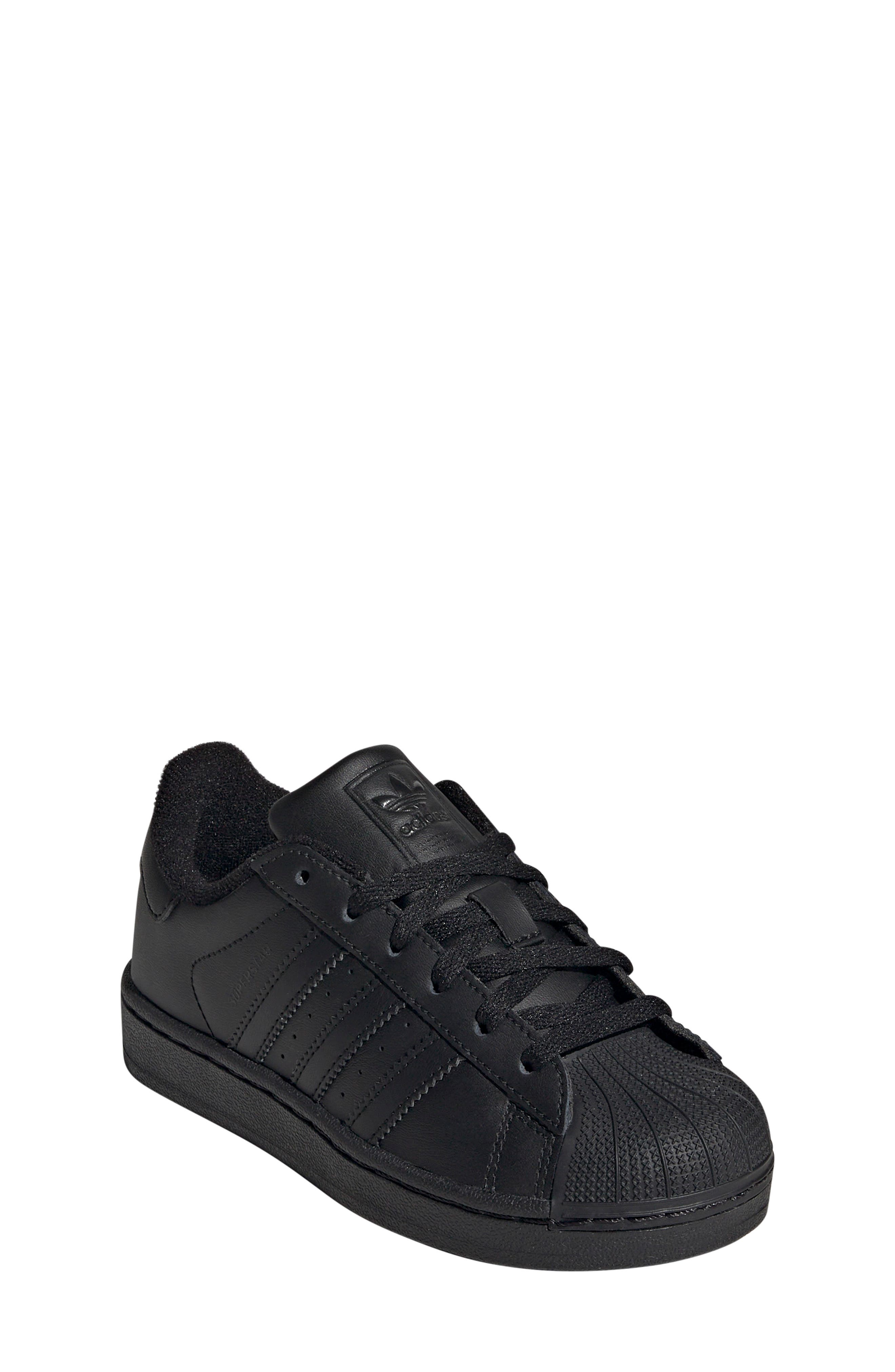 adidas Kids
 Superstar II Sneaker, Main, color, Black/ Black/ Black