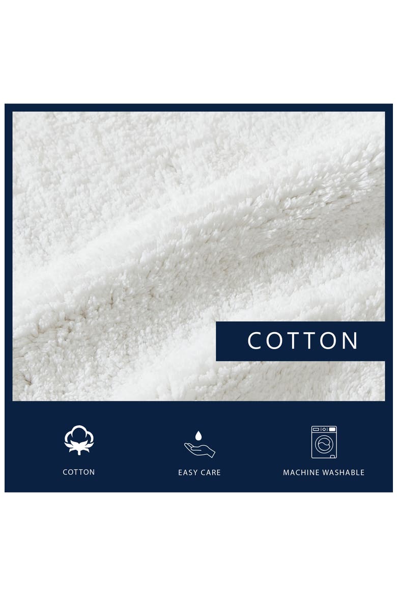 Peniston Solid Cotton Bath Rug, Alternate, color, WHITE