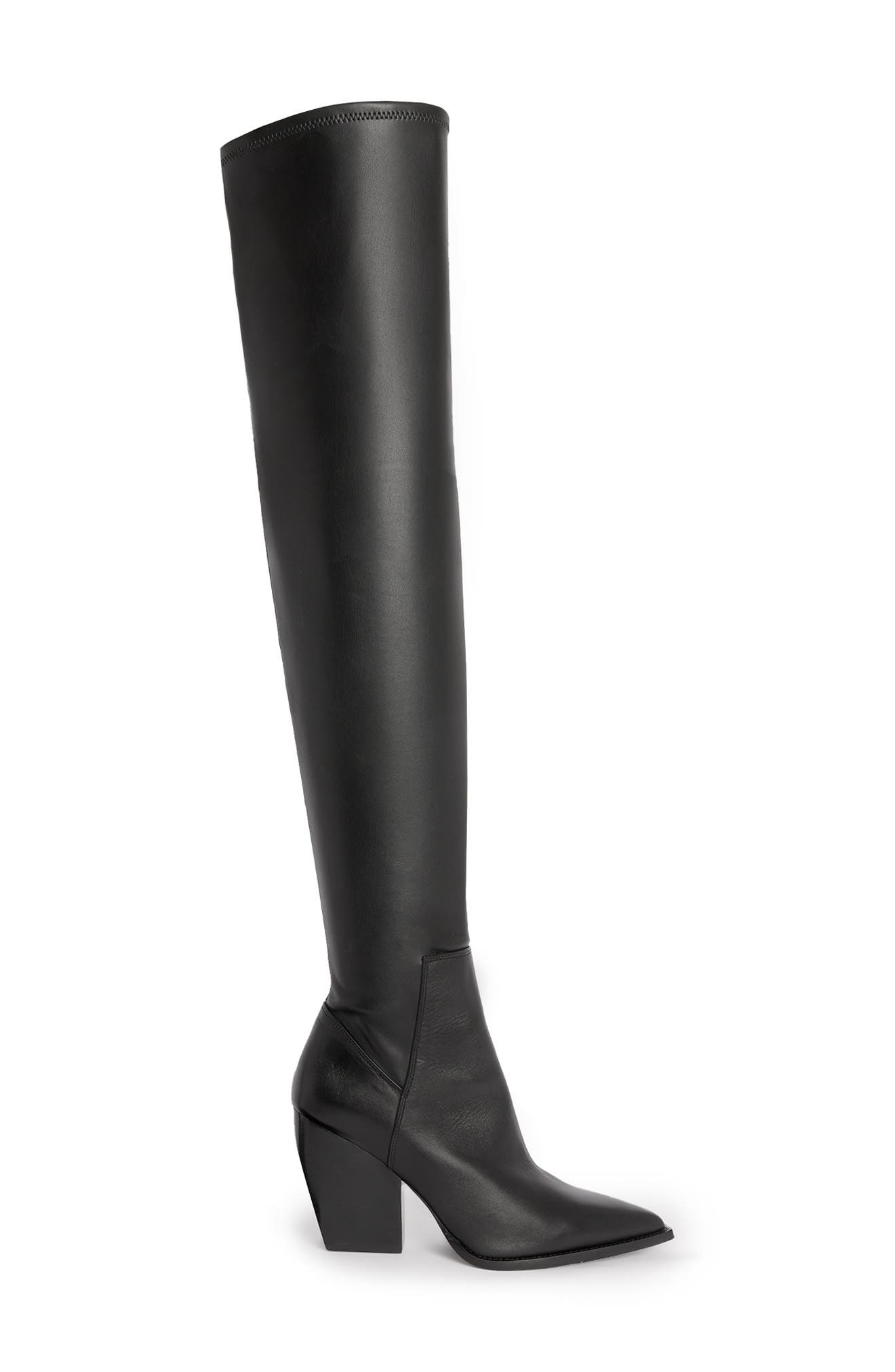 AllSaints Lara Thigh High Boot, Alternate, color, 