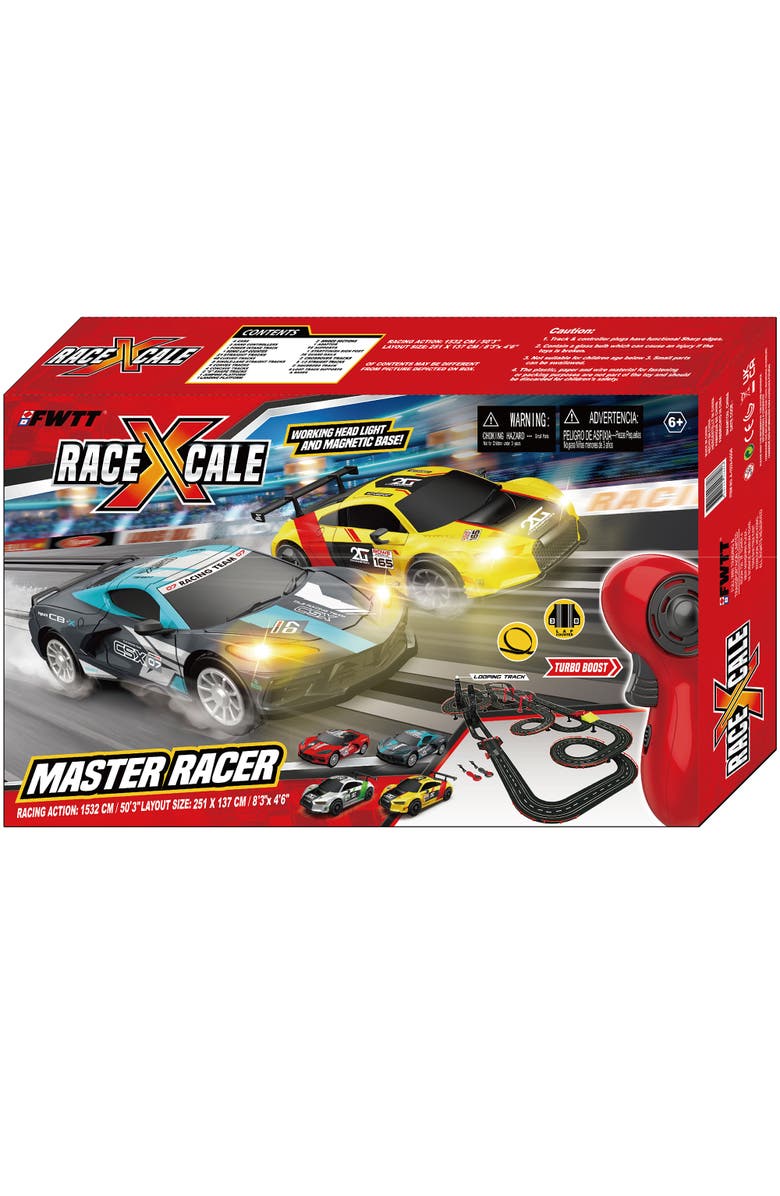 RaceXCale Master Racer 1 to 43 Scale G5 & G6, 4 Magnetic Cars, Alternate, color, Multicolored