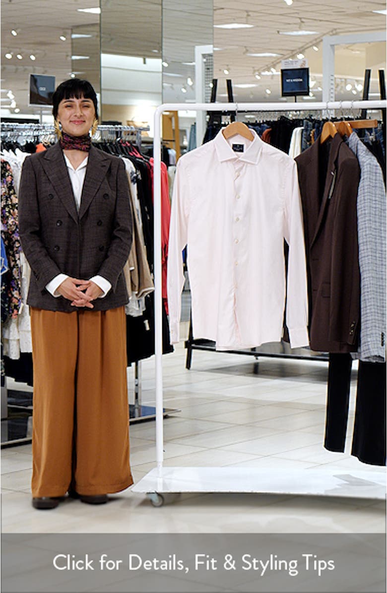 Stripe Natural Stretch Yoga Twill Dress Shirt, sales video thumbnail