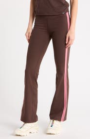 DKNY Side Stripe High Waist Flare Leggings