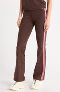 DKNY Side Stripe High Waist Flare Leggings