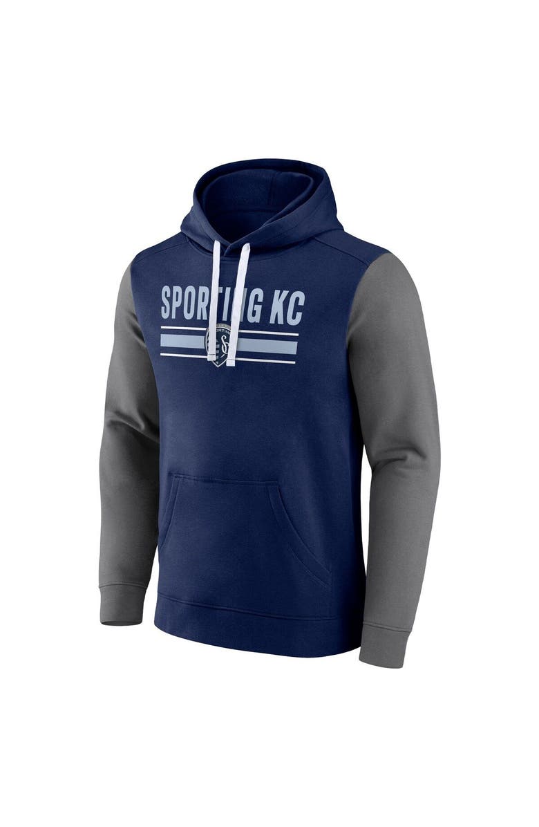 FANATICS Men's Fanatics Branded Navy Sporting Kansas City To Victory Pullover Hoodie, Alternate, color, Navy