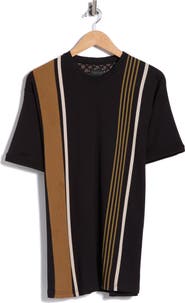 Cactus Man Textured Stripe Short Sleeve T-Shirt