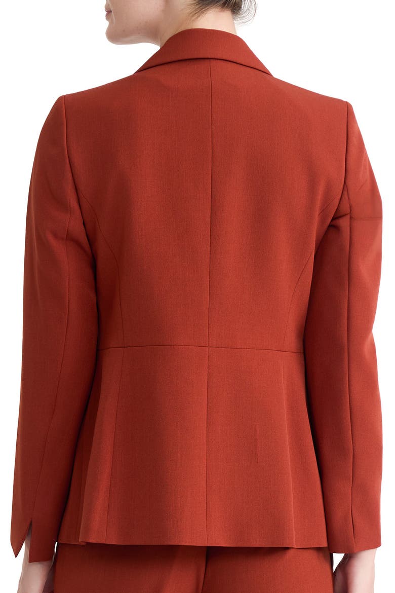 Notch Collar Waist Seam Jacket, Alternate, color, SEPIA SPICE