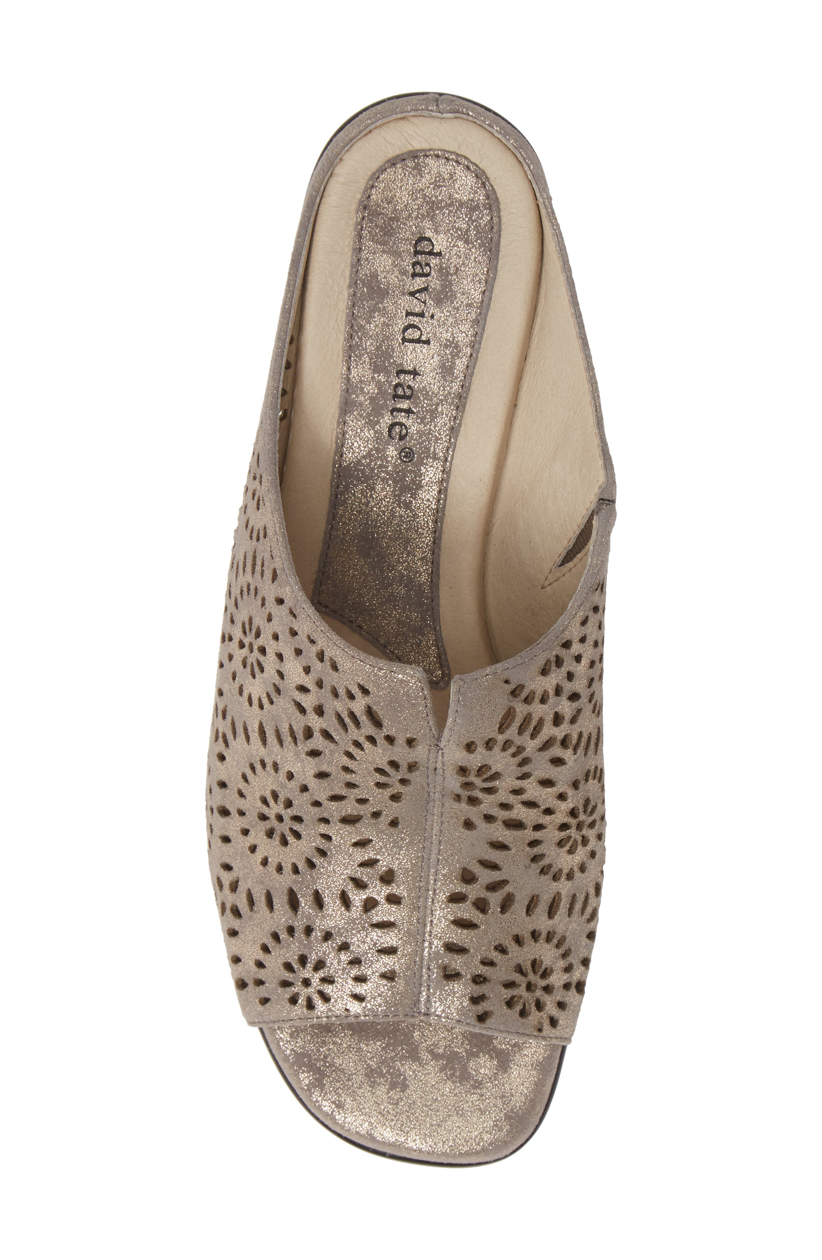 David Tate Sublime Wedge Sandal, Alternate, color, Pewter Antique Leather