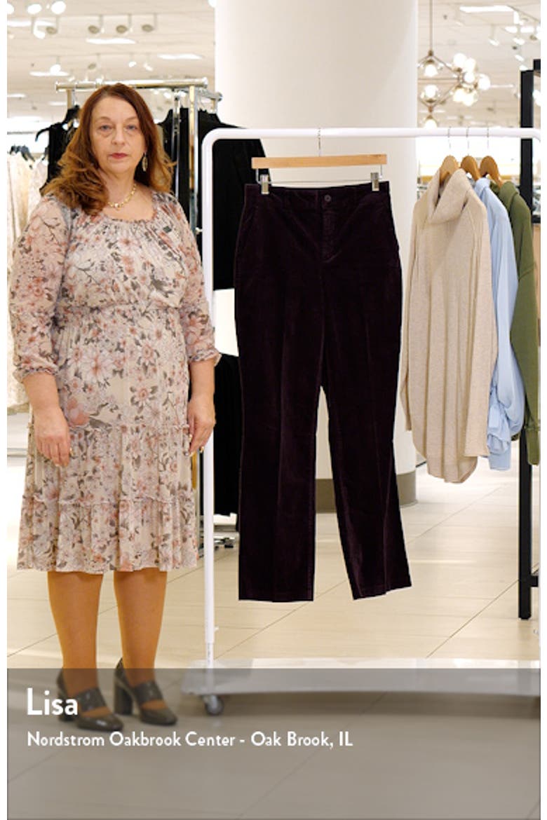 Straight Leg Velveteen Trouser Pants video
