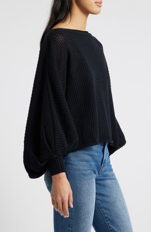 BRAVE + TRUE BRAVE+TRUE EMILIE MESH STITCH TURTLENECK SWEATER 