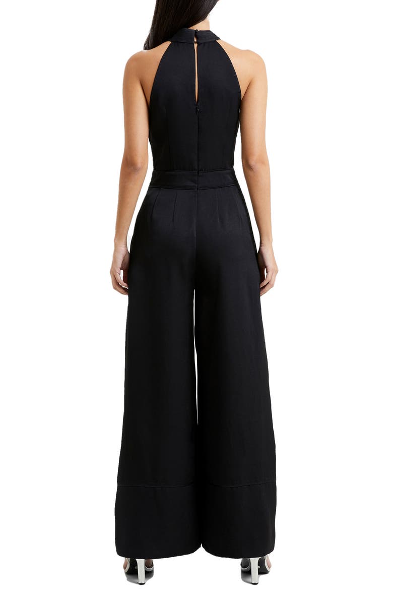 French Connection Harlow Crossover Satin Recycled Polyester Jumpsuit, Alternate, color,