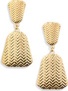 AREA STARS Textured Drop Earrings