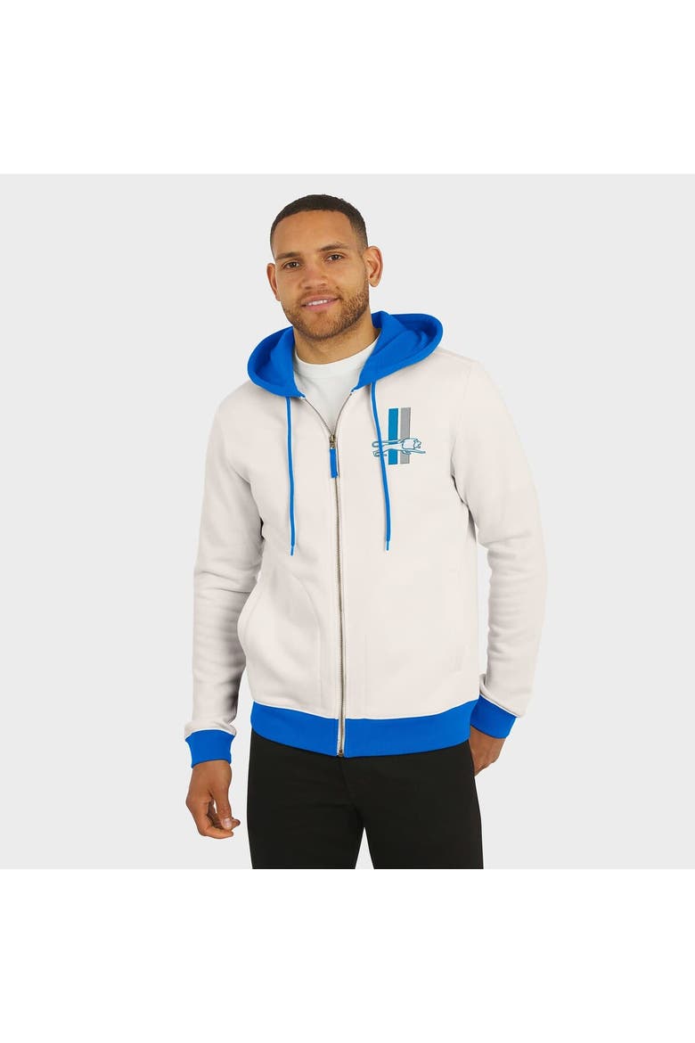 Men's Darius Rucker Collection by Fanatics Cream Detroit Lions Distressed Graphics Full-Zip Hoodie, Alternate, color, Cream