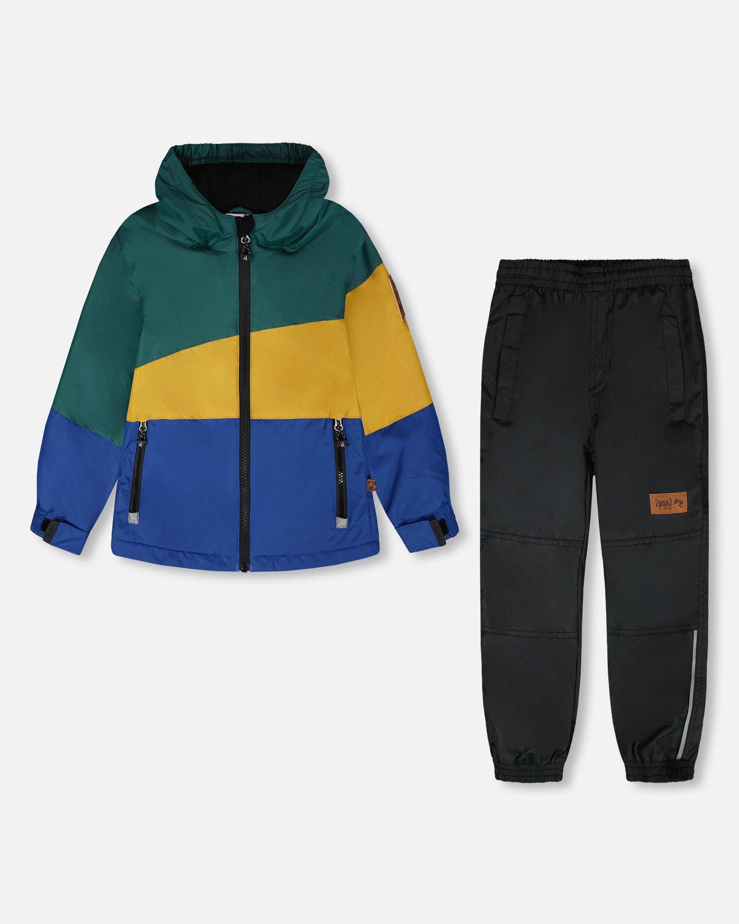 selected Green, Yellow and Blue