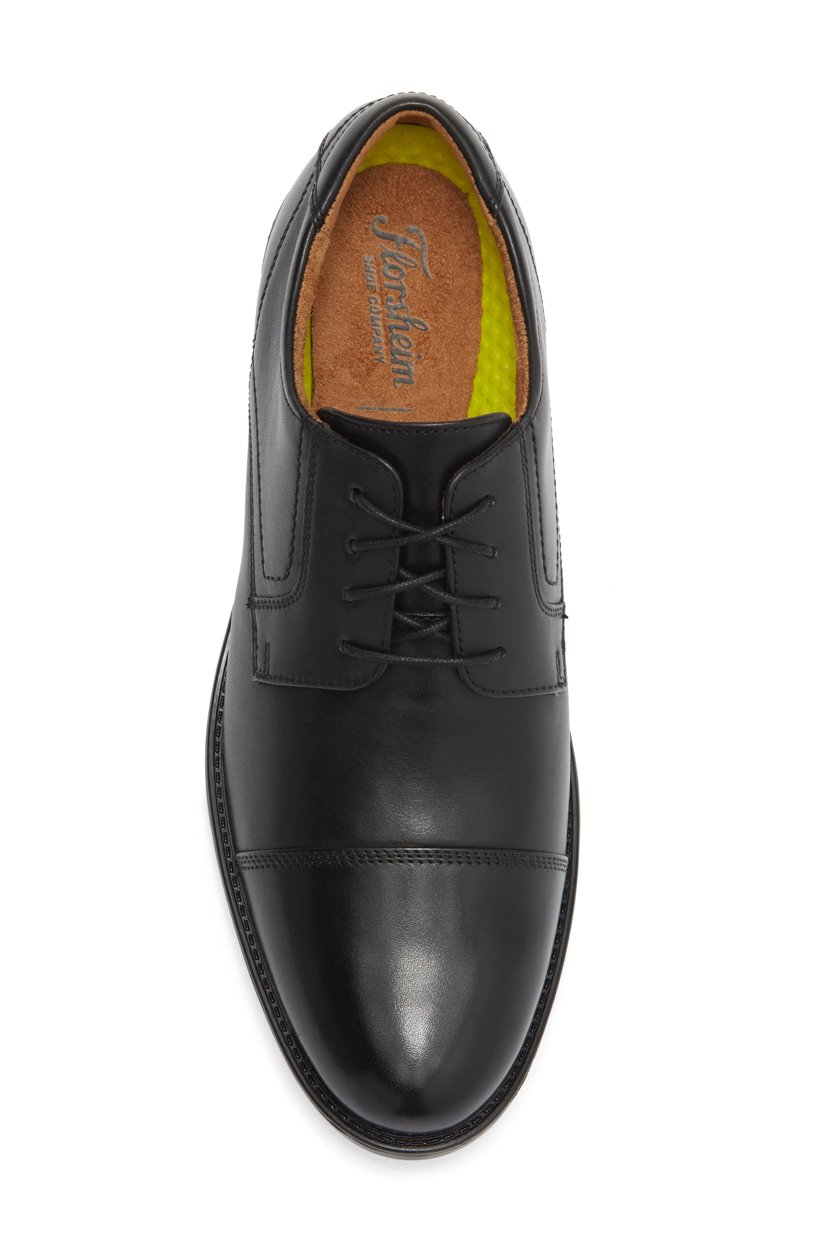 Focal Cap Toe Derby, Alternate, color, BLACK