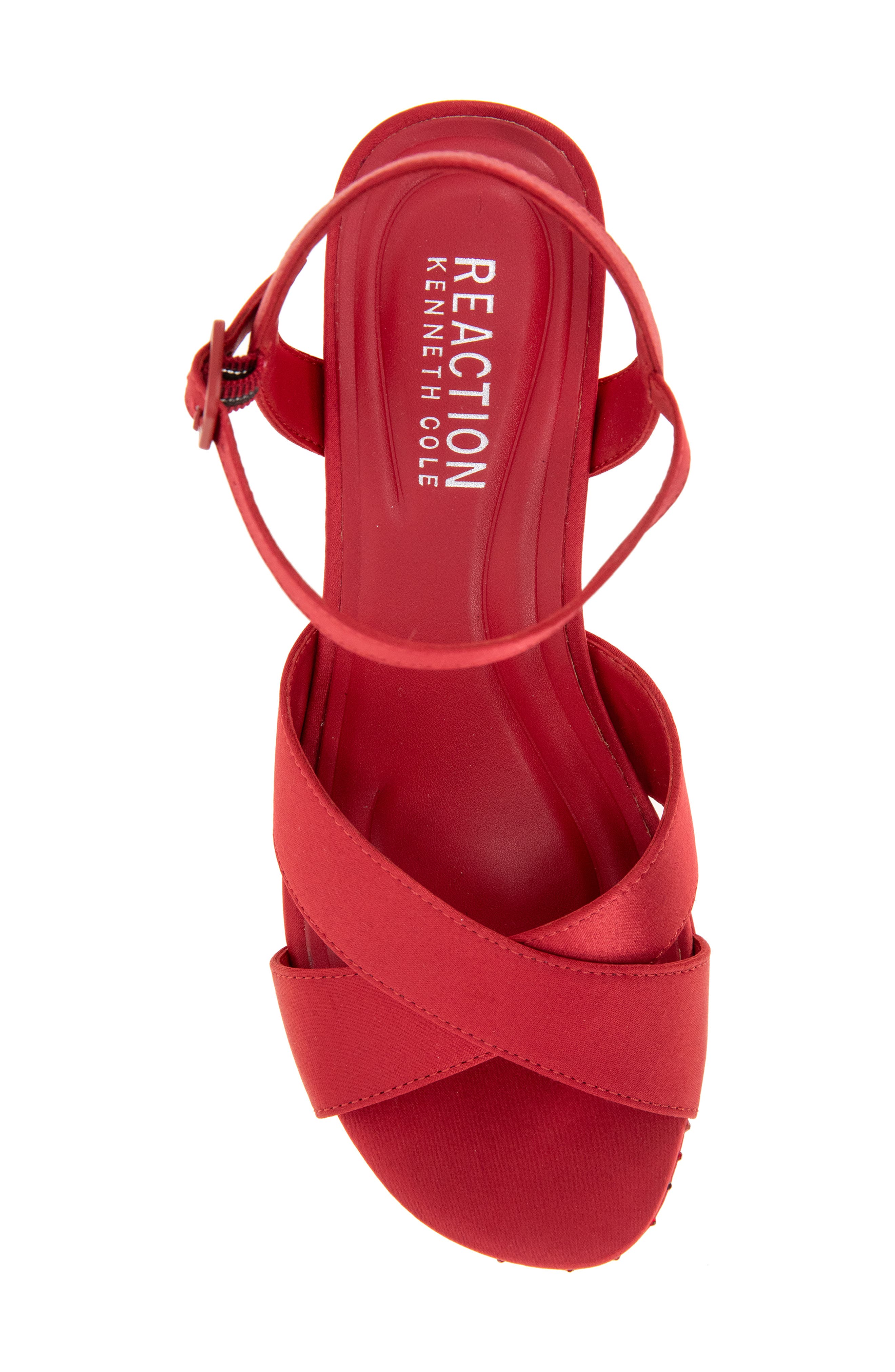 Reeva Platform Sandal, Alternate, color, RIO RED SILK