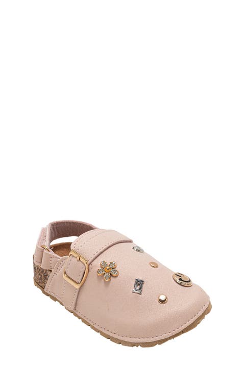 Kids' Embellished Charm Slingback Clog (Walker & Toddler)