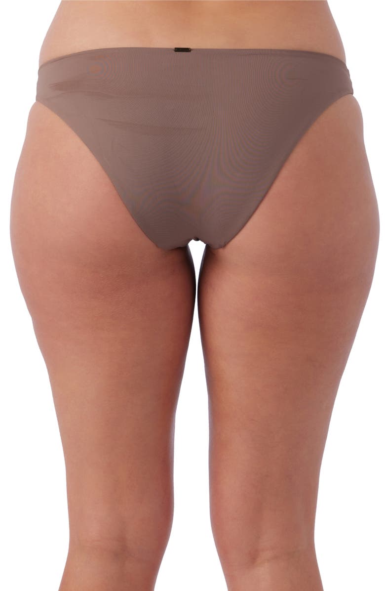 O'Neill Rockley Saltwater Solids Bikini Bottoms, Alternate, color, Deep Taupe
