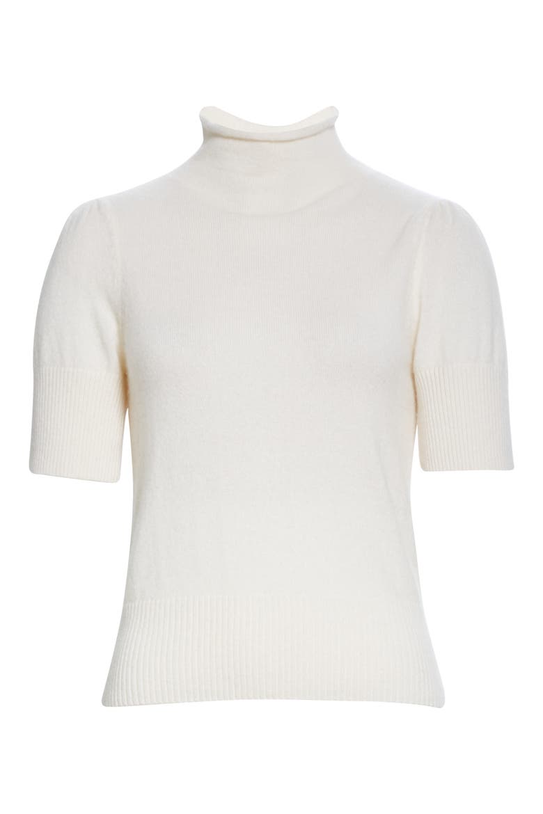 Annabelle Short Sleeve Cashmere Sweater, Alternate, color, IVORY