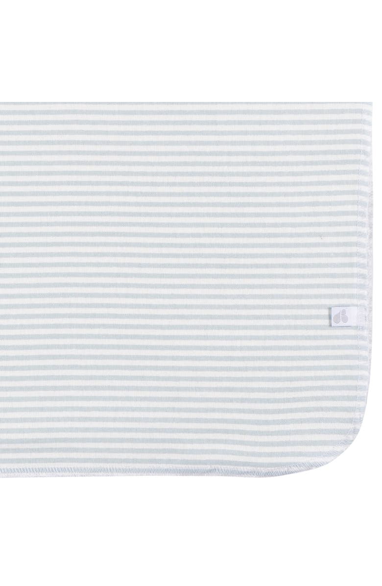 Just Born Blue Cotton Flannel Swaddles 4-Pack, Alternate, color, Giraffe