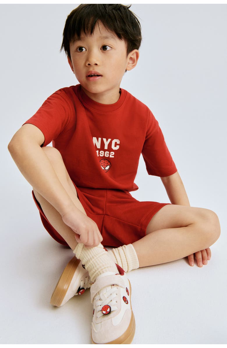 H&M Motif-detail Barefoot Trainers, Alternate, color, White/Spider-Man