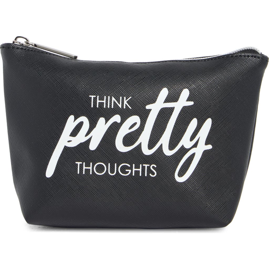 Bcbg Think Pretty Thoughts Cosmetic Case In Black