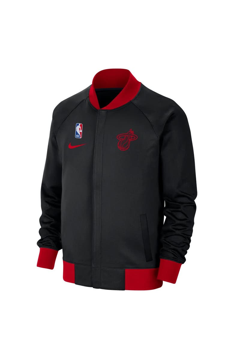 Nike Men's Nike Black Miami Heat 2024/25 City Edition Authentic Showtime Performance Full-Zip Jacket, Alternate, color, 