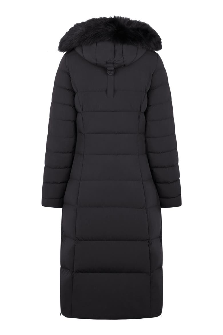 Cooper Lake Water Repellent 800 Fill Power Down Puffer Coat with Removable Genuine Shearling Trim, Alternate, color, BLACK/ BLACK