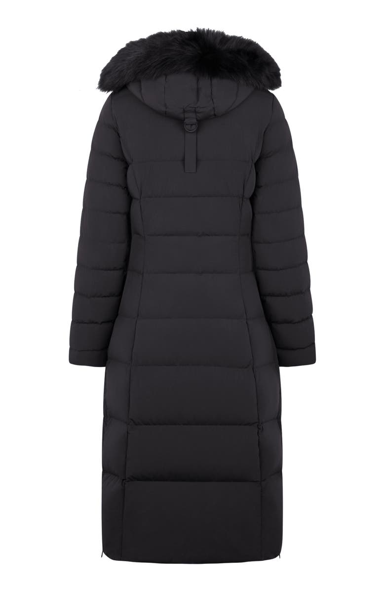 Moose Knuckles Cooper Lake Water Repellent 800 Fill Power Down Puffer Coat with Removable Genuine Shearling Trim, Alternate, color, Black/ Black