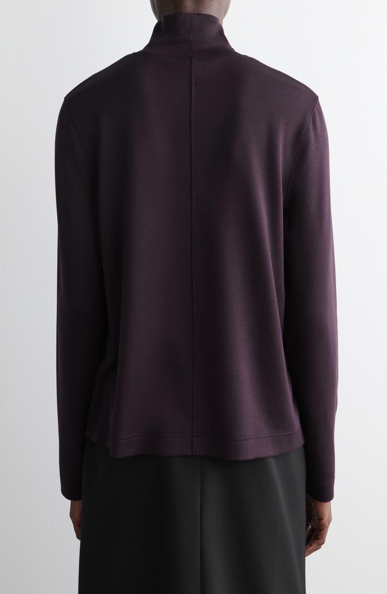 COS Elmas Mock Neck Long Sleeve Top, Alternate, color, Lilac Purple Dark