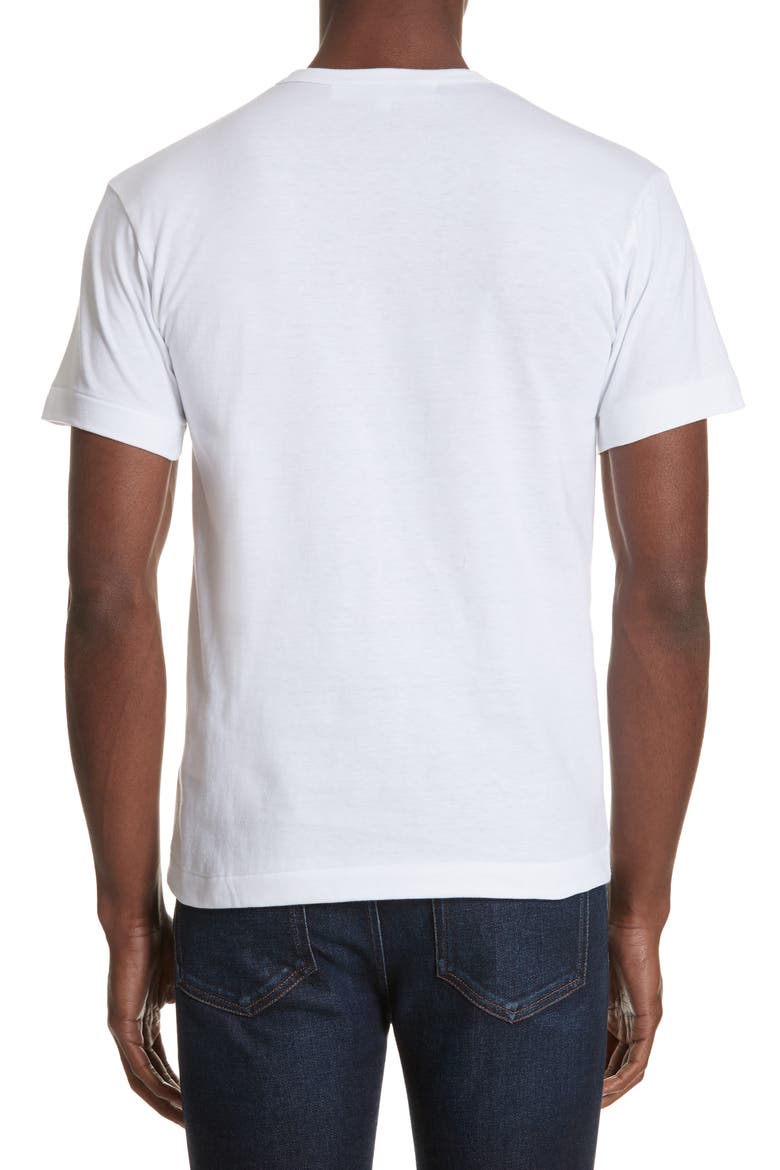 Camo Peek Heart Graphic Tee, Alternate, color, WHITE