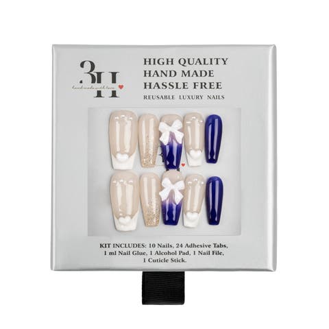 Winter Wonderland Bliss- Premium Handmade Press On Nails