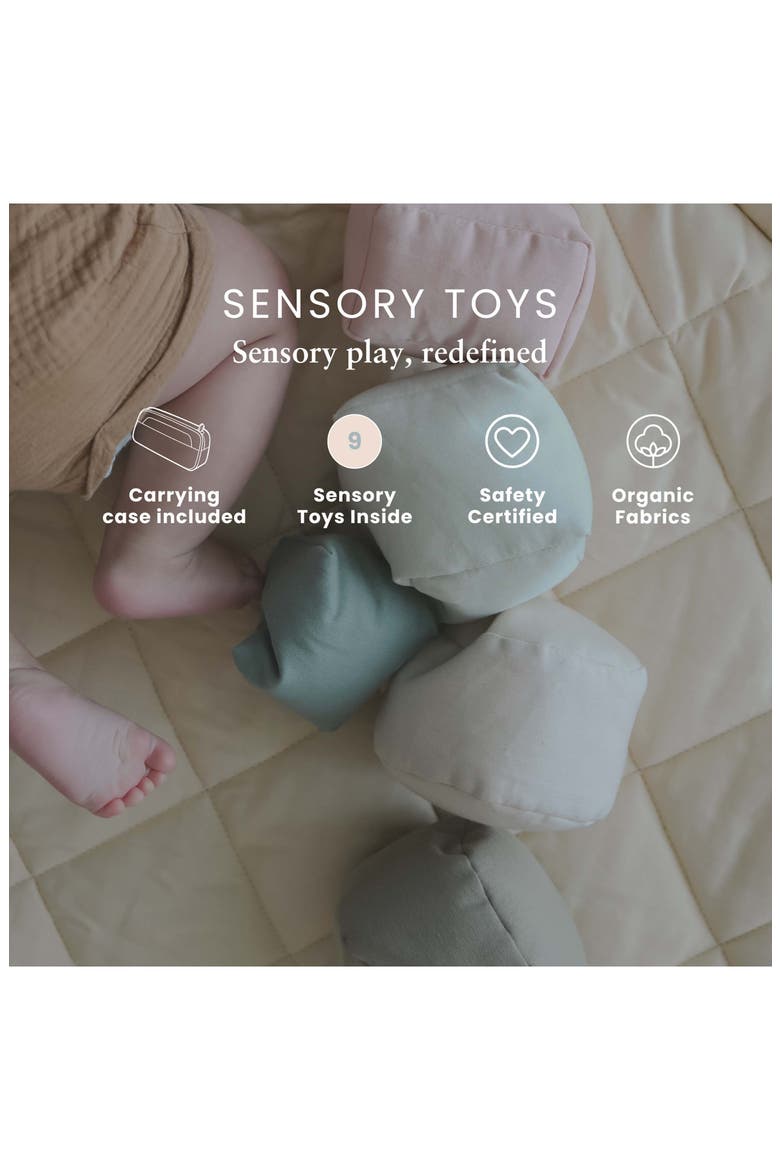 Sensory 9-Piece Toy Set, Alternate, color, BEIGE MULTI