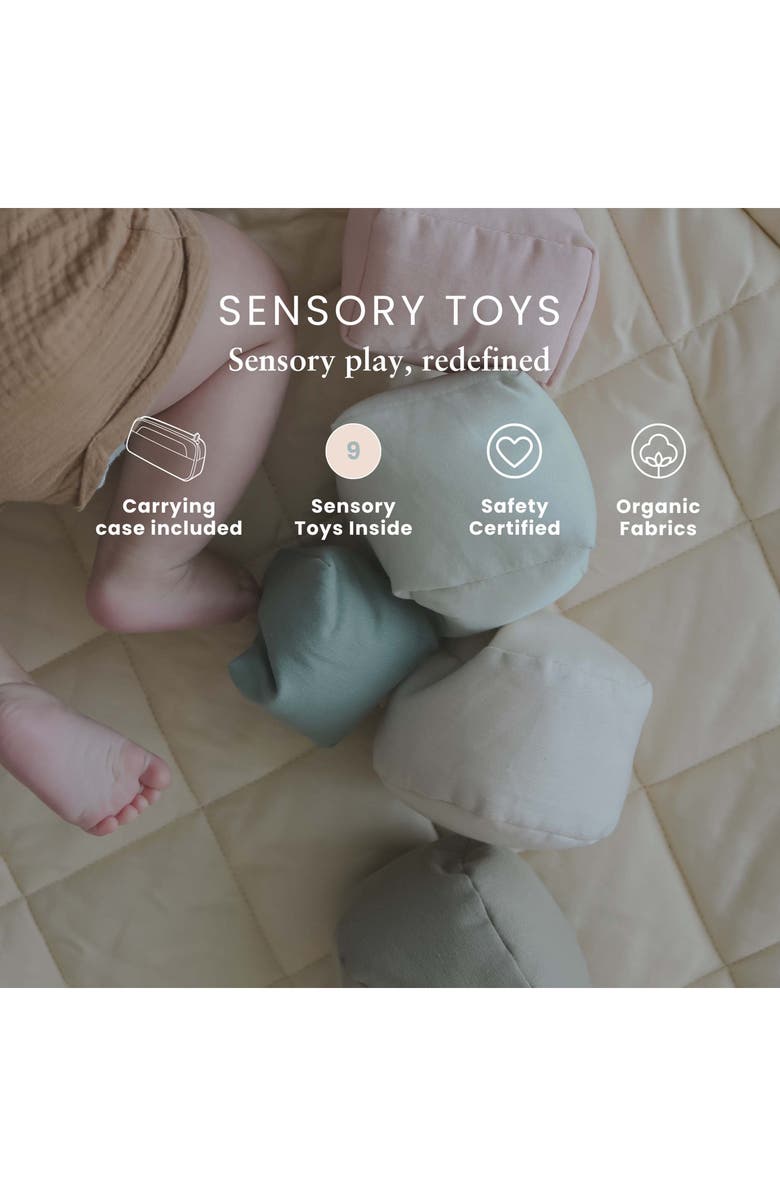 Snuggle Me Sensory 9-Piece Toy Set, Alternate, color, Beige Multi