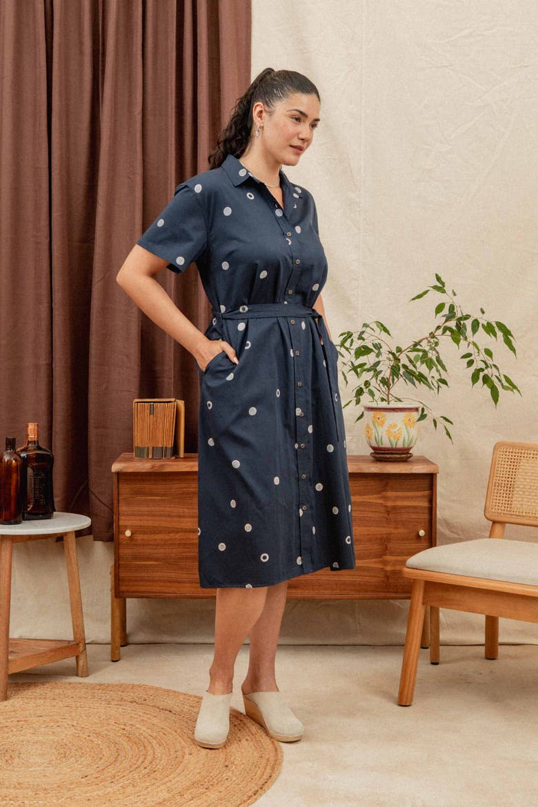 Sylvie Dress, Alternate, color, Lunar Polka