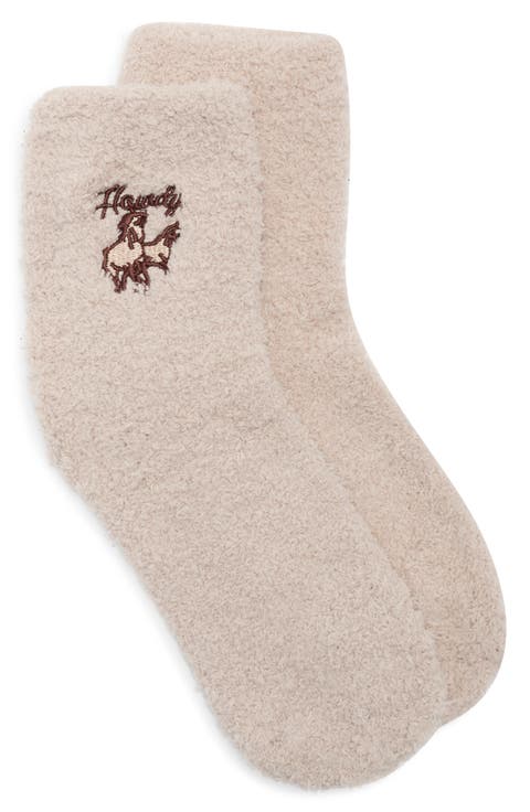 Howdy Horse Cozy Crew Socks