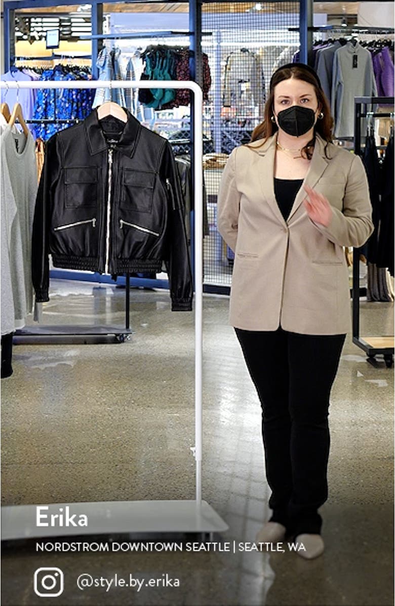 Leather Bomber Jacket, sales video thumbnail